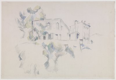 View of the Château Noir by Paul Cézanne